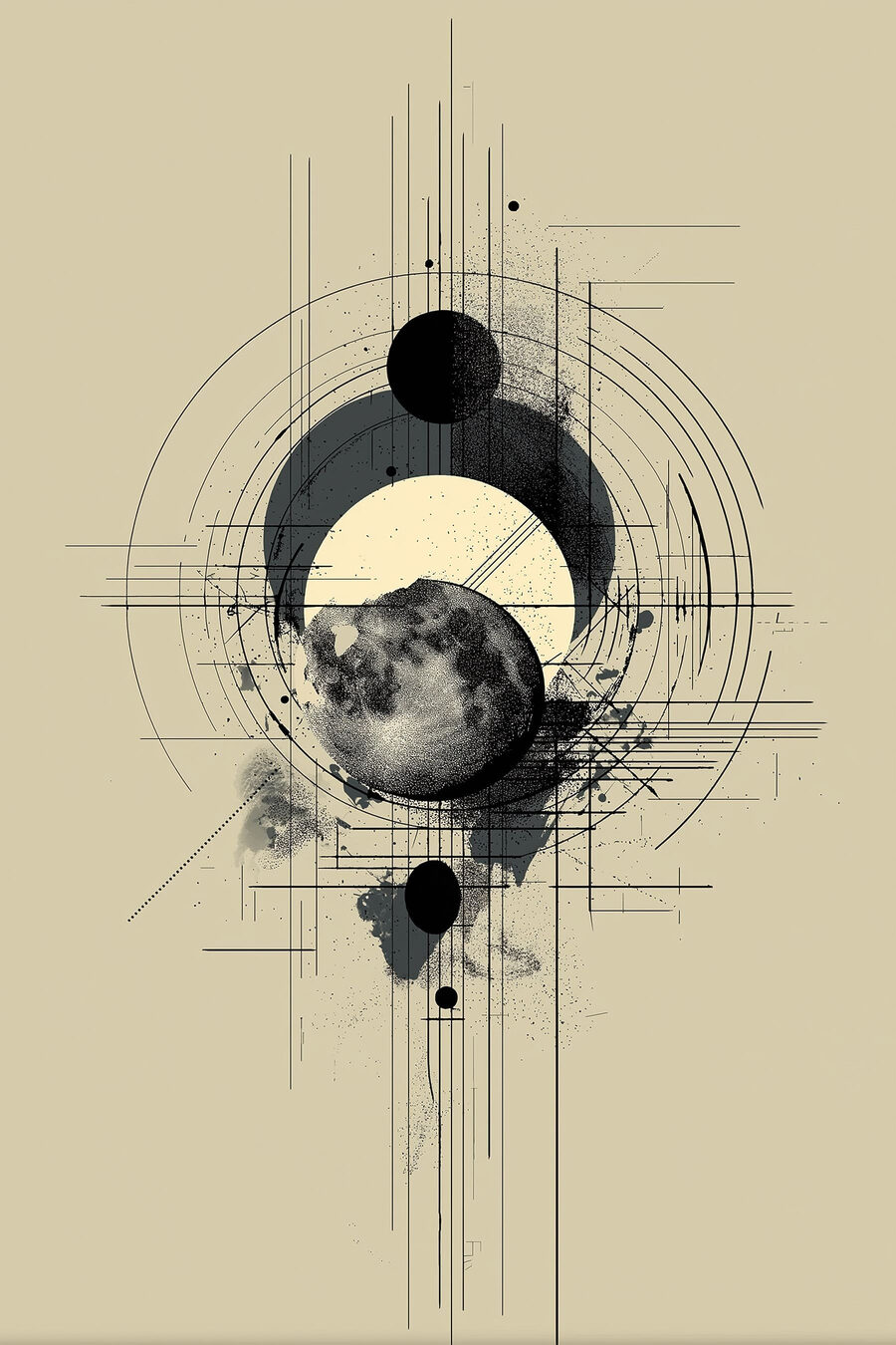Lua clara entre linhas — design completo