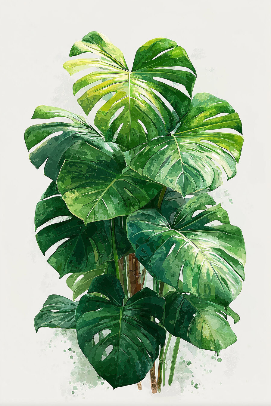 Folhas de monstera — design completo