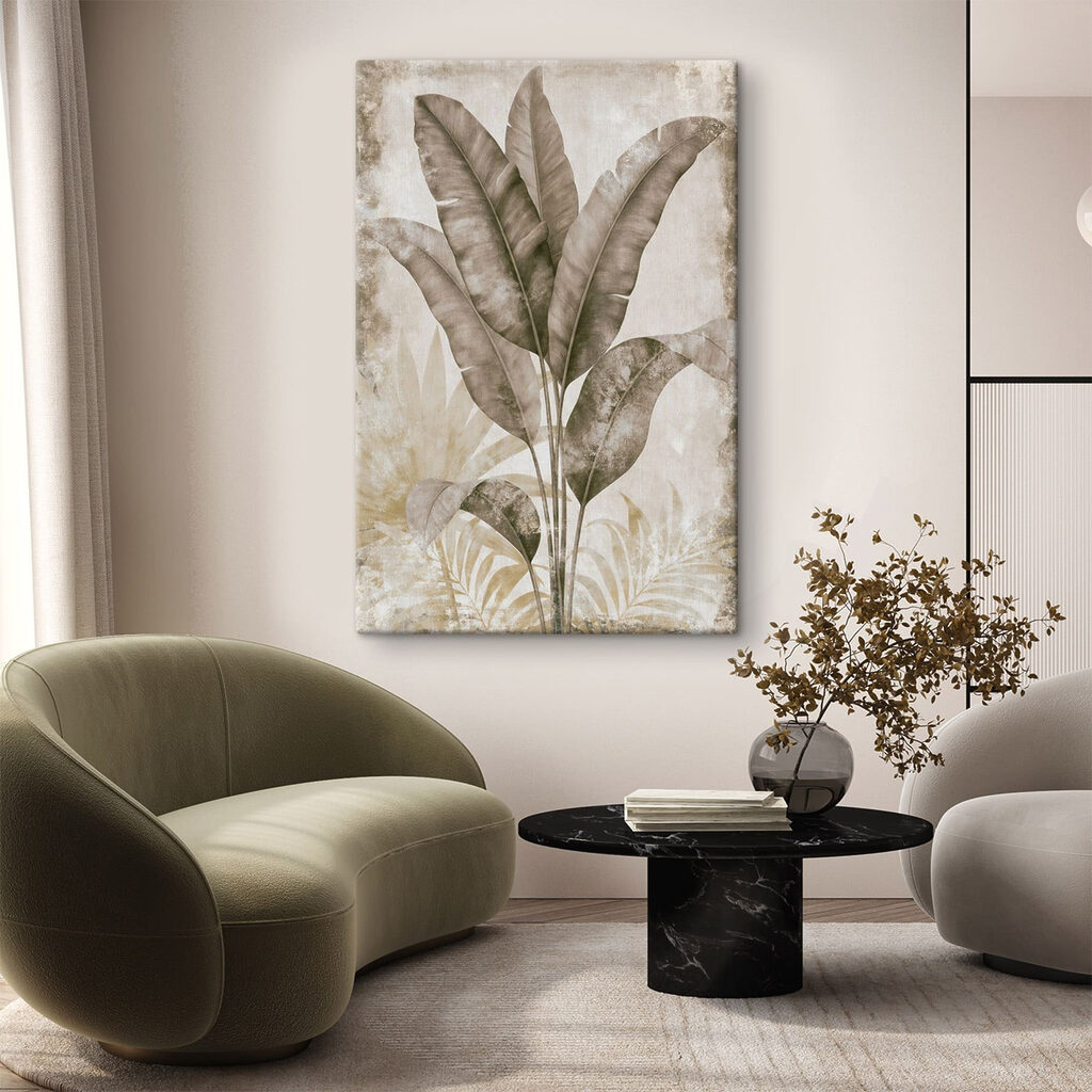 Folhas longas verde-acinzentadas — interior 1