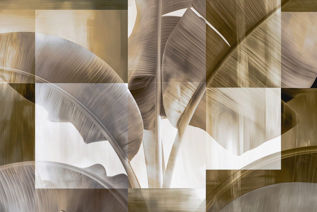 Sombras de folhas castanhas — design completo