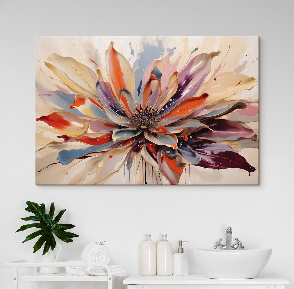Flor em cores quentes — interior 3