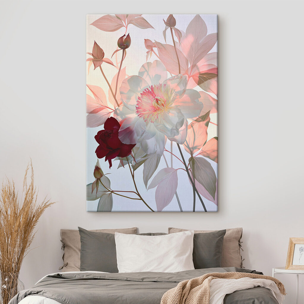 Flores transparentes em rosa — interior 2