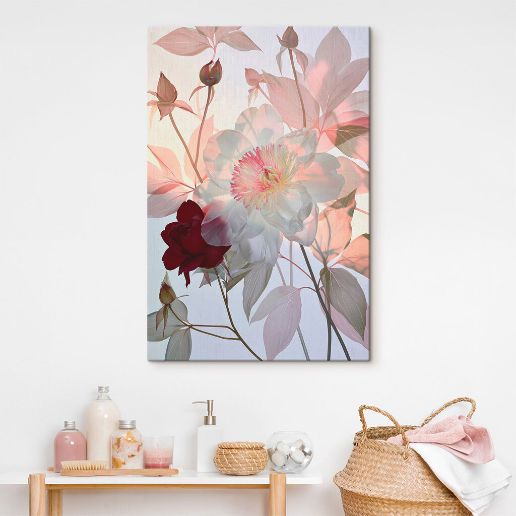 Flores transparentes em rosa — interior 3