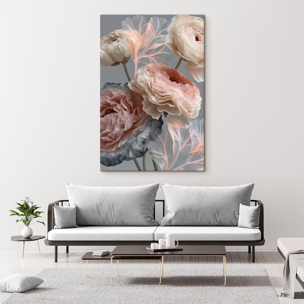 Flores cheias, ramos finos — interior 1