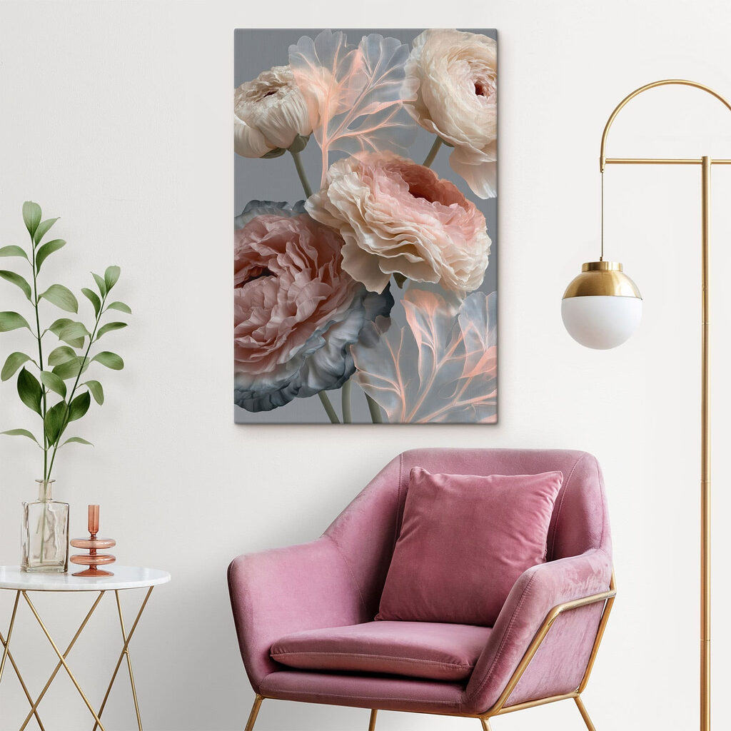 Flores cheias, ramos finos — interior 3
