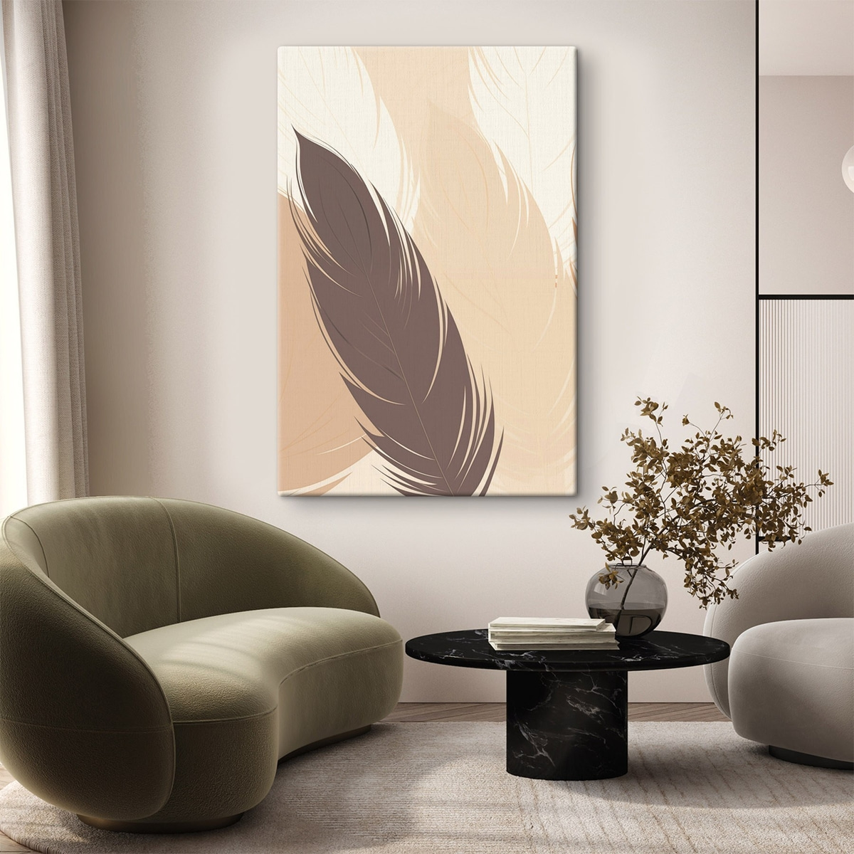 Penas abstratas minimalistas — interior 2