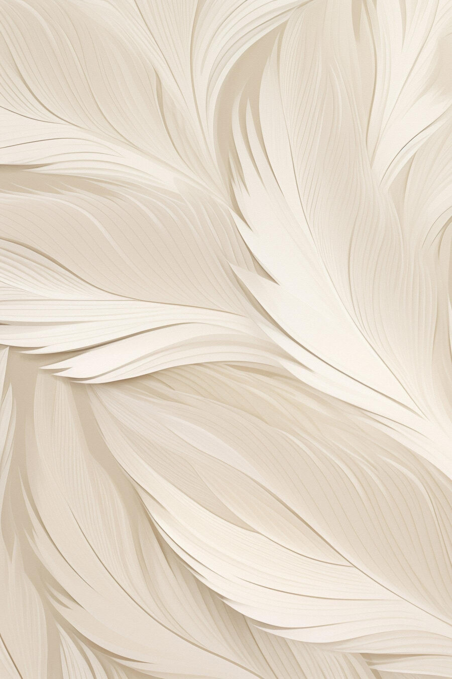 Ondas de folhas creme — design completo