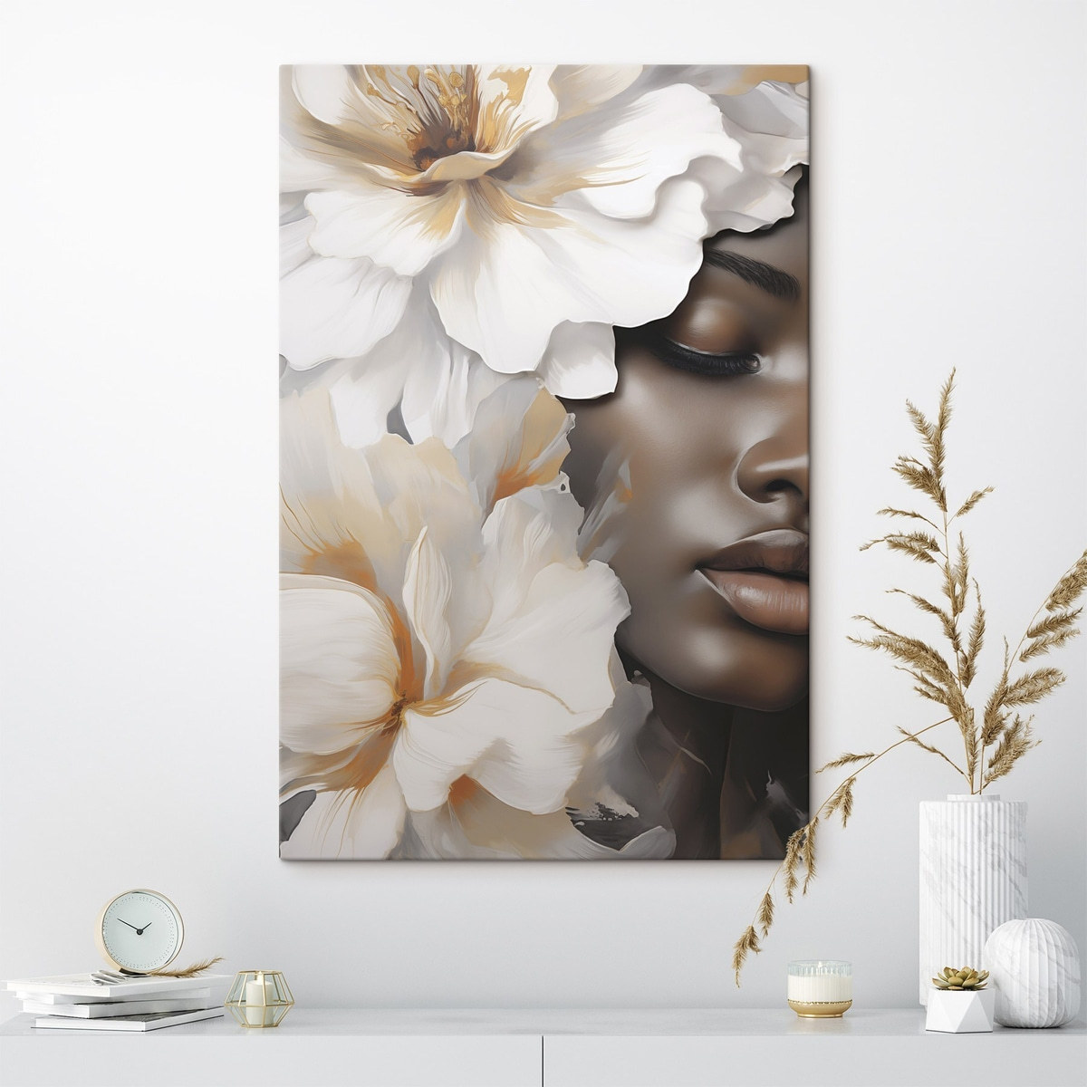 Menina entre flores — interior 2