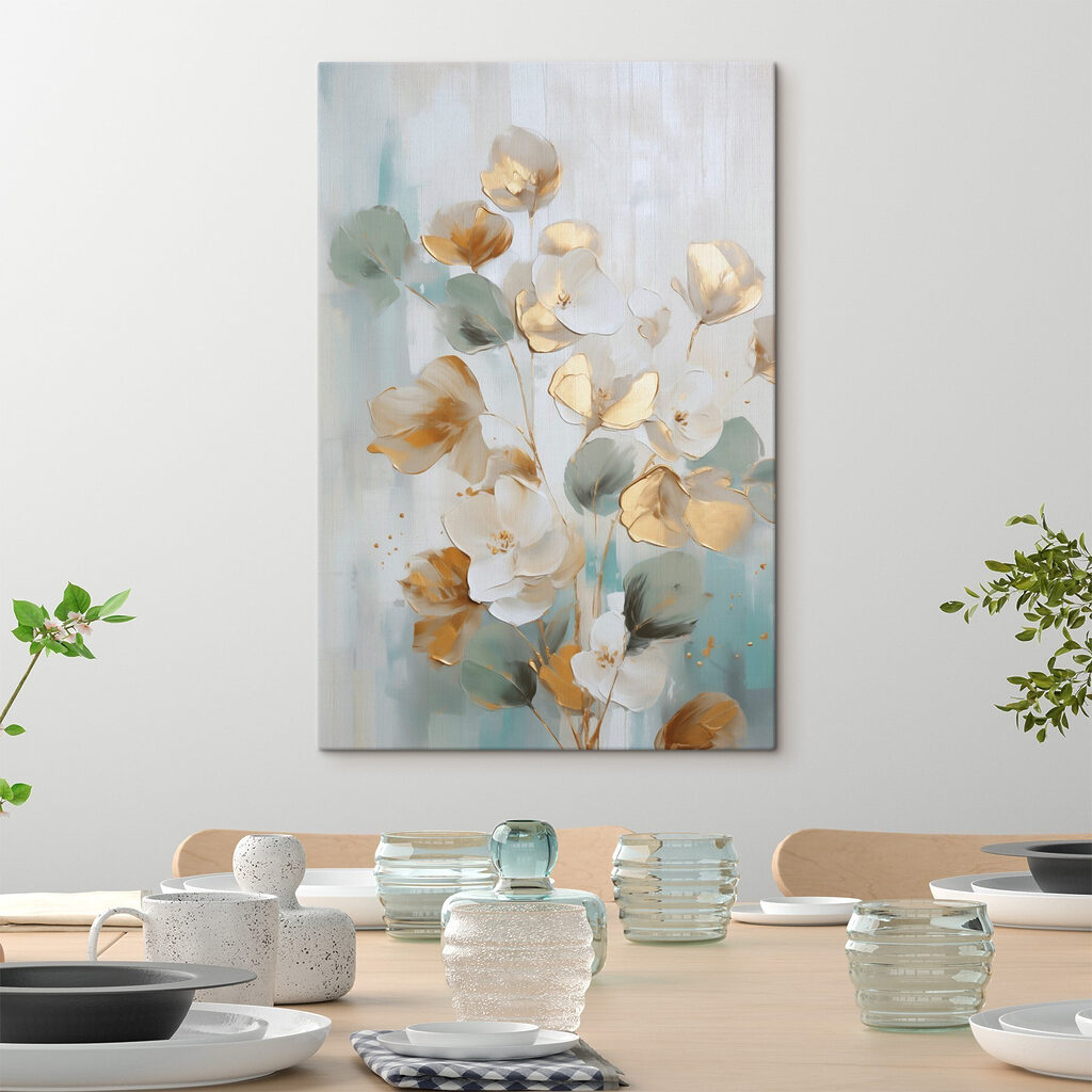 Flores amarelas entre cinzento — interior 3