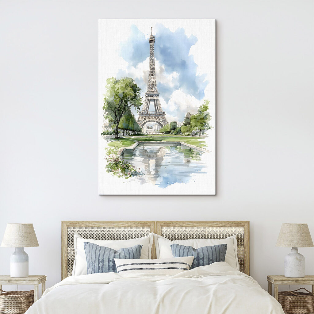 Torre Eiffel entre árvores — interior 2