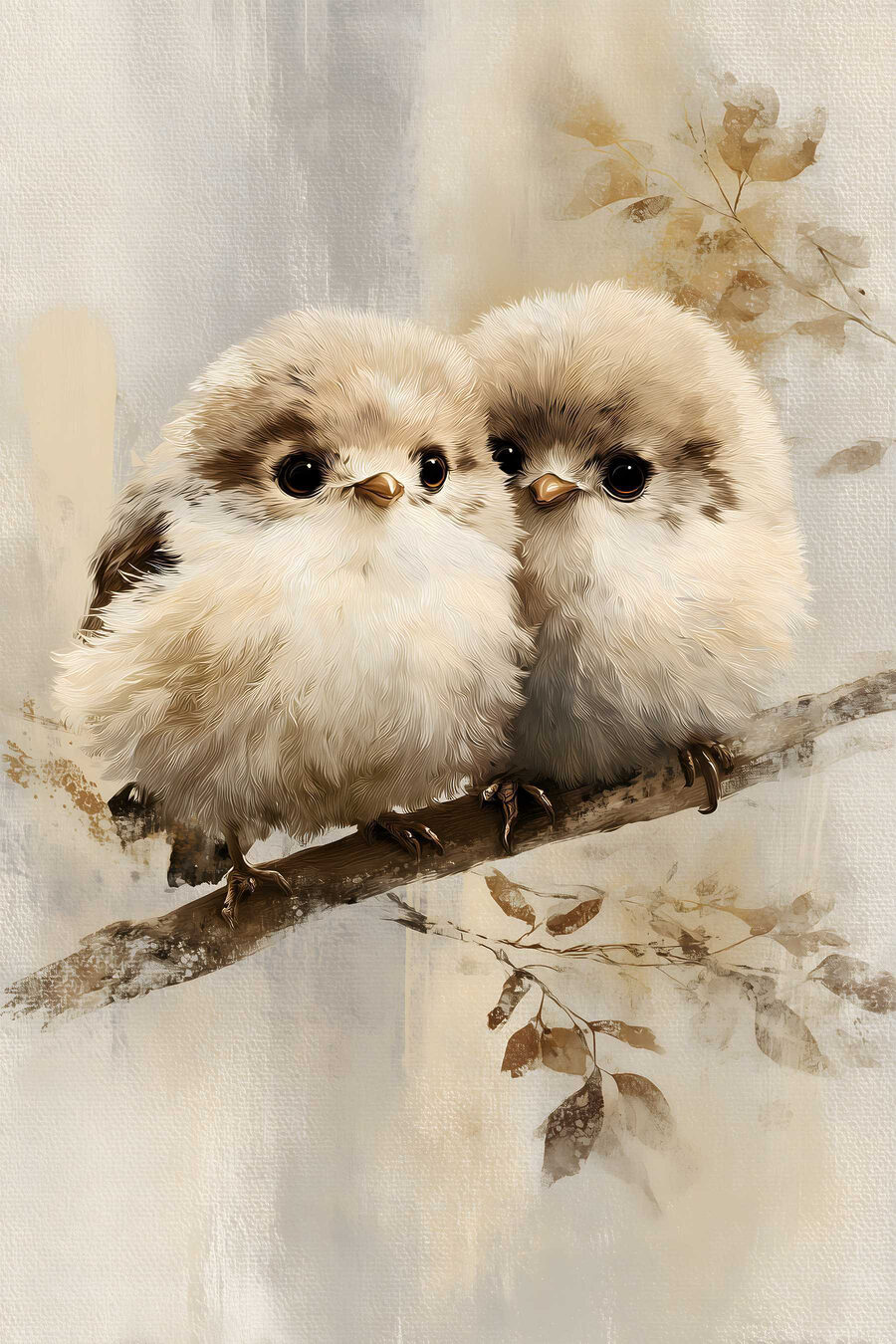 Dois pássaros juntos — design completo