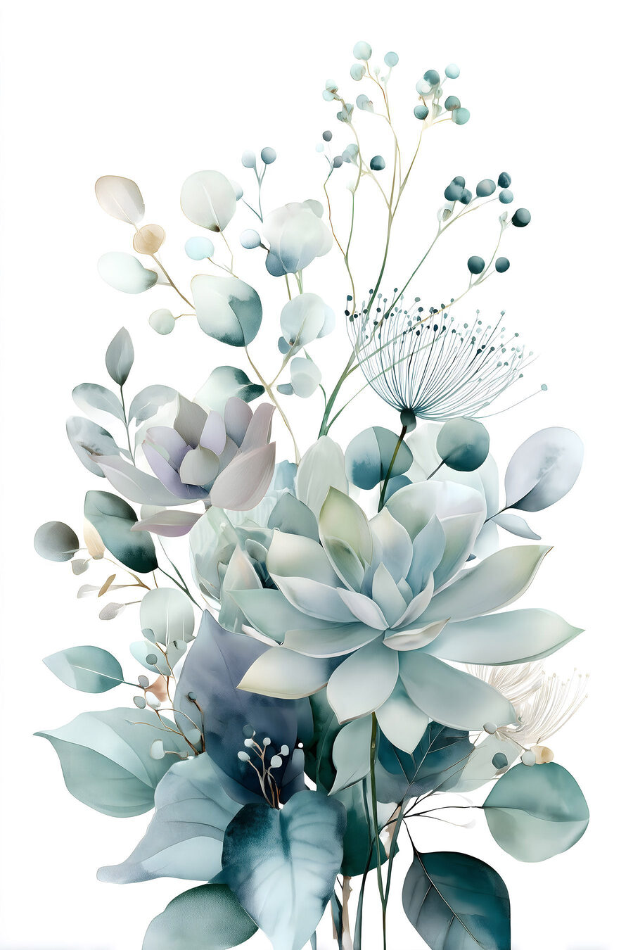 Folhas e bagas finas — design completo