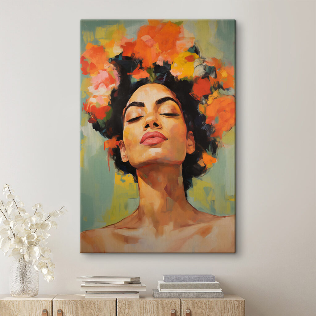 Coroa de flores laranja — interior 1