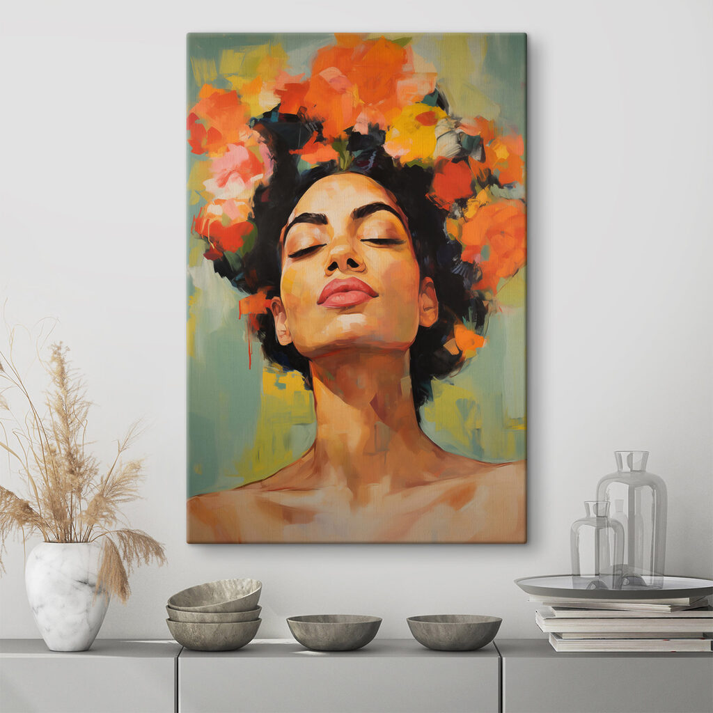 Coroa de flores laranja — interior 2
