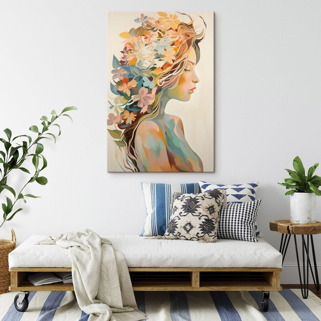 Cabelo cheio de flores — interior 2