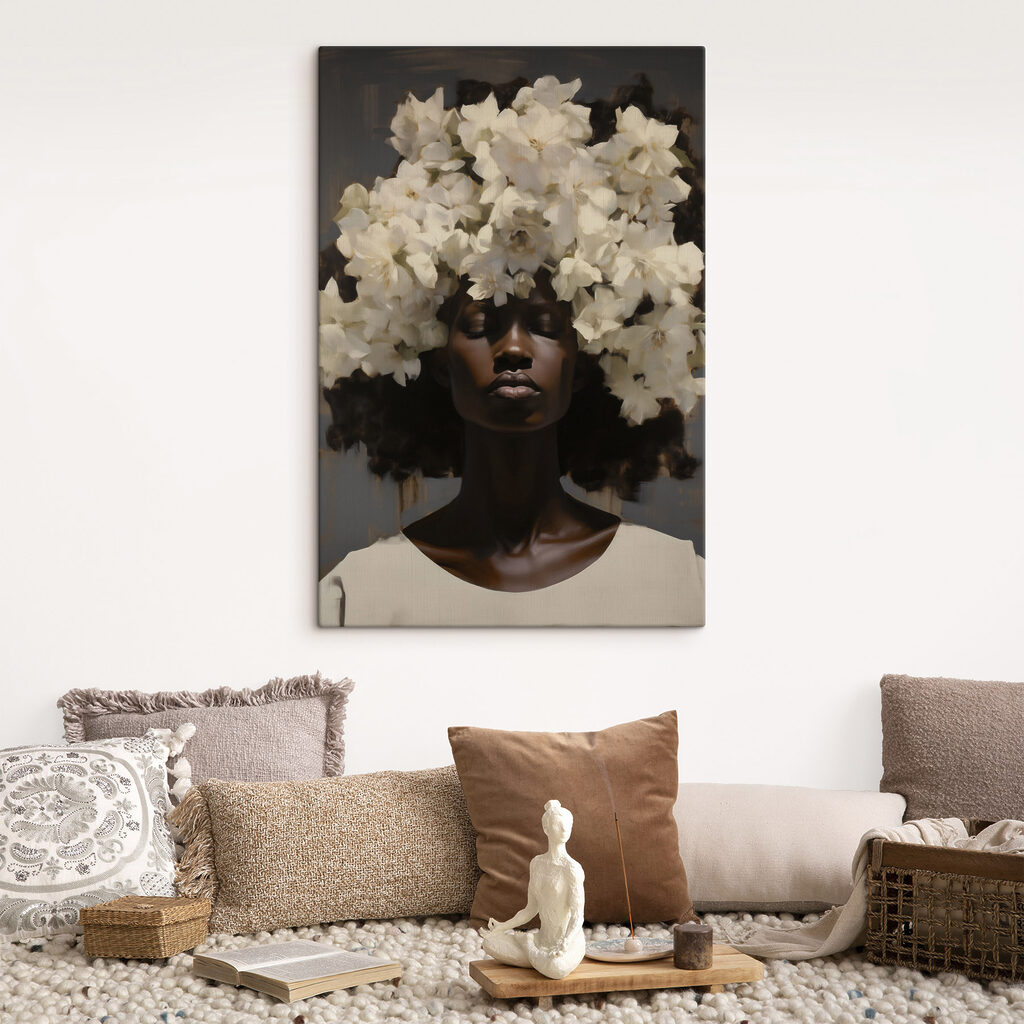 Coroa de flores brancas — interior 1