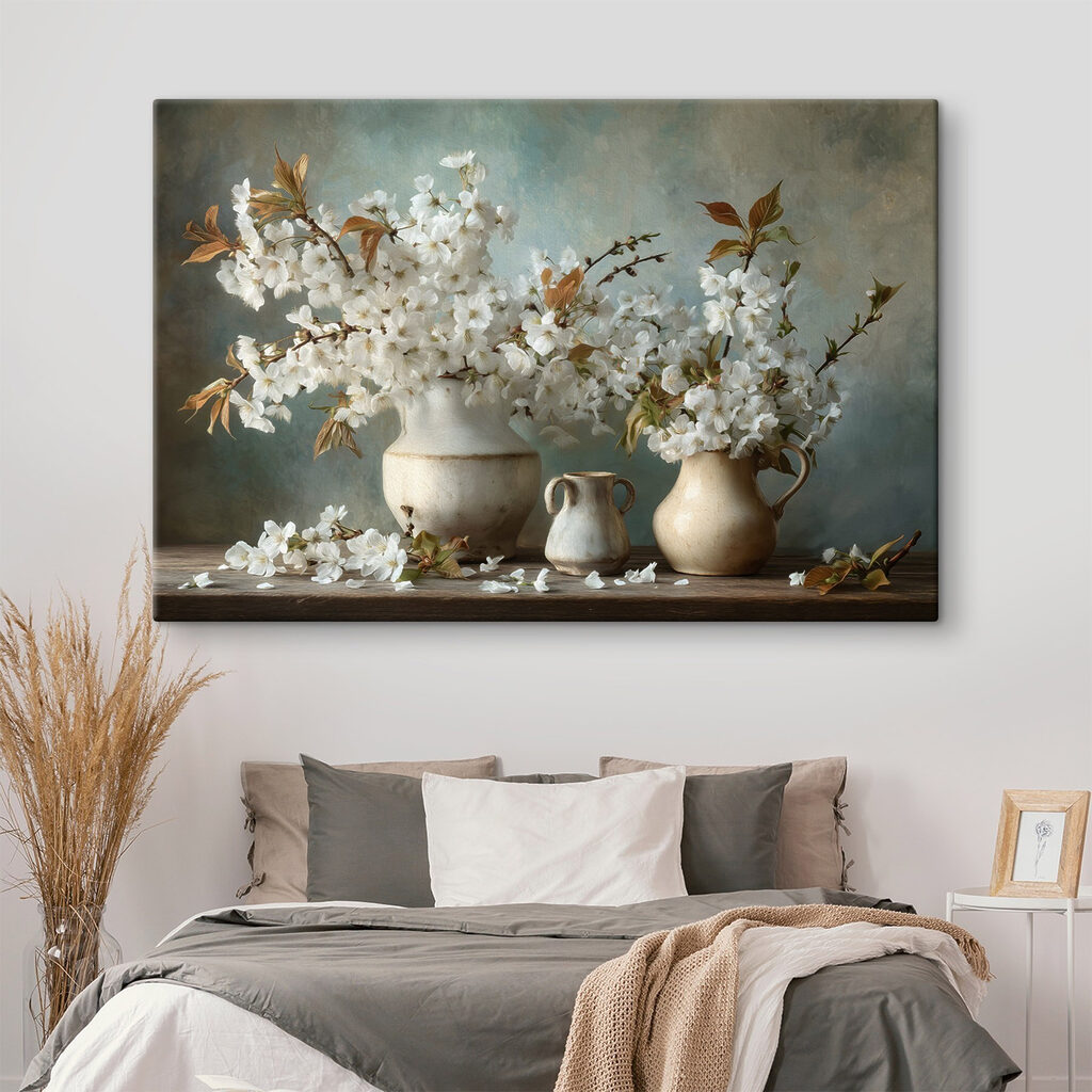 Três jarros com flores — interior 2