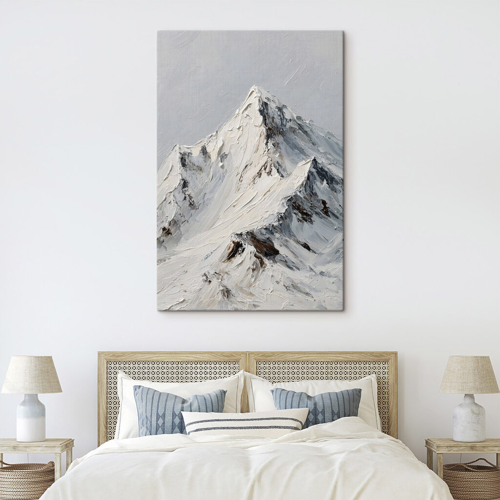 Cume nevado, rochas escuras — interior 2