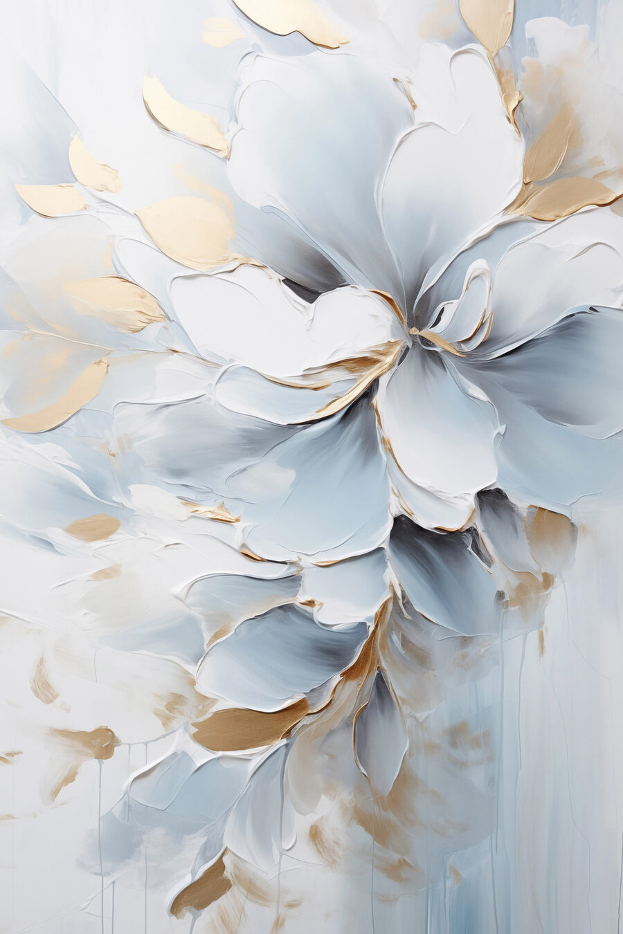 Flor em azul — design completo