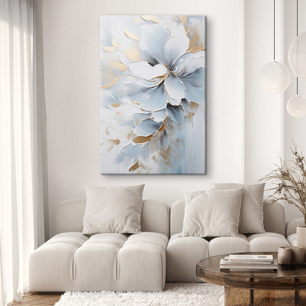 Flor em azul — interior 1