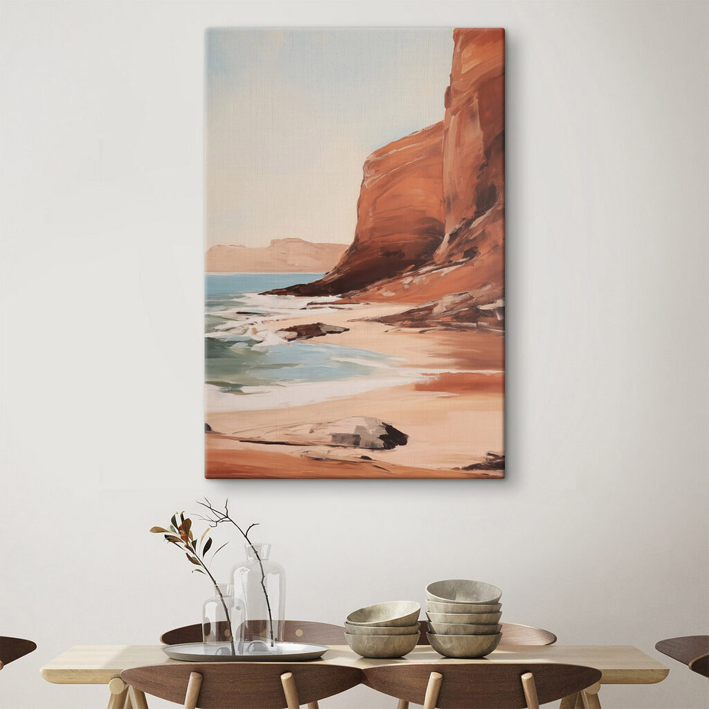 Falésia terracota e mar — interior 2