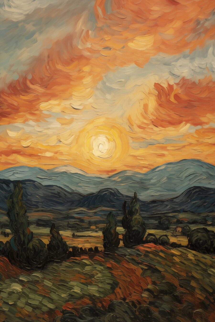 Sol de entardecer — design completo