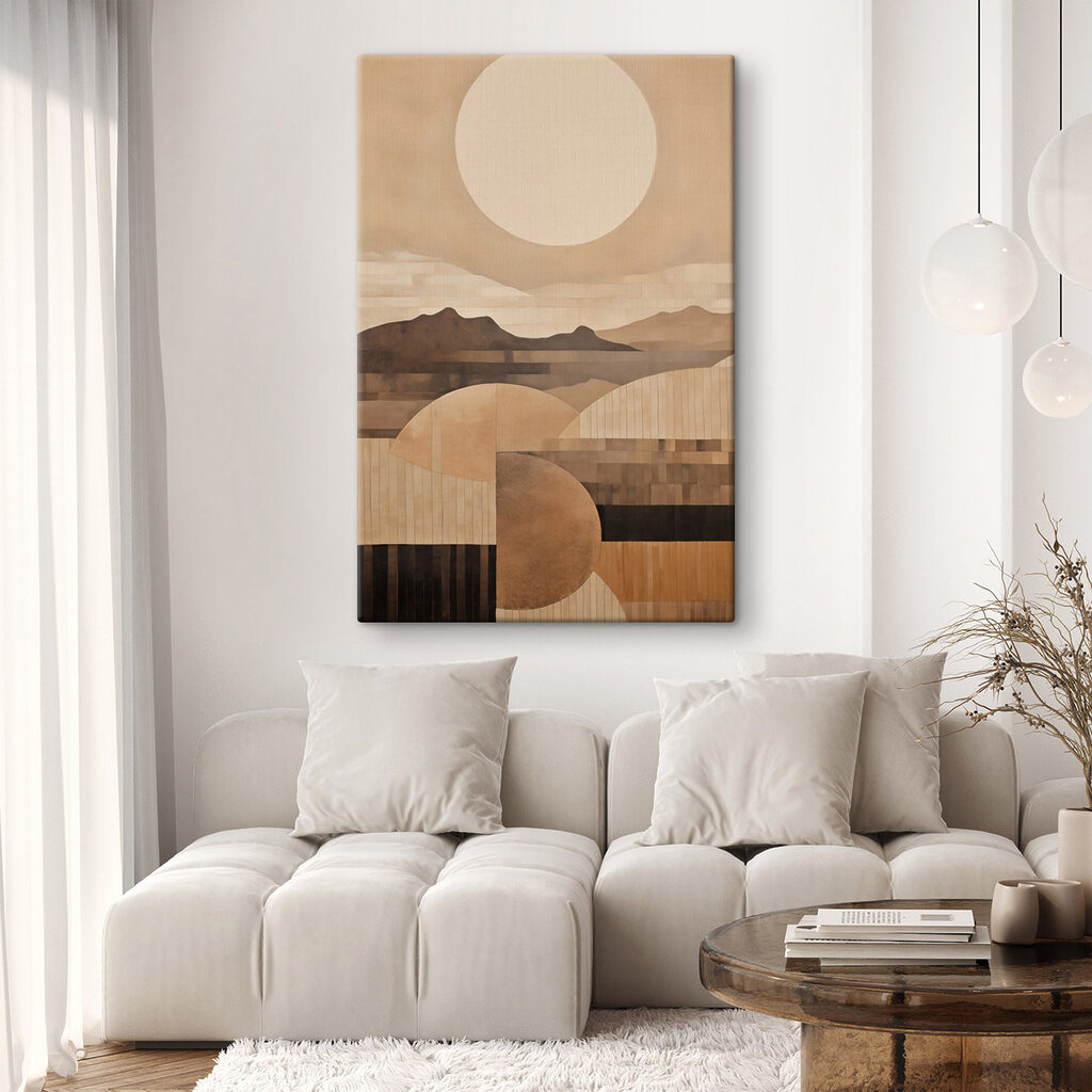 Sol redondo sobre colinas — interior 2