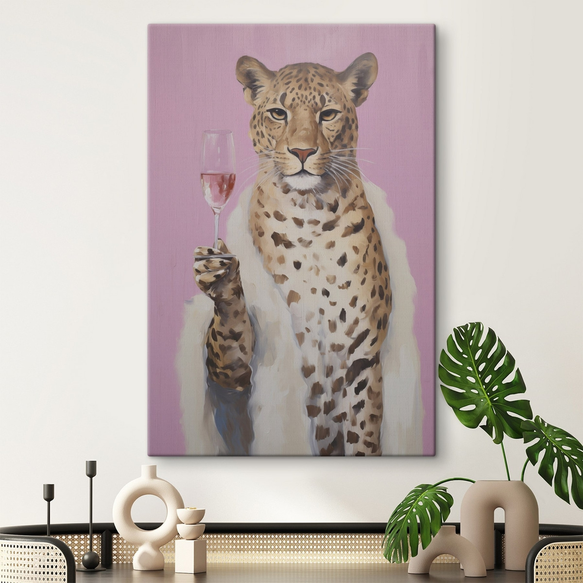 Leopardo com rosé — interior 2