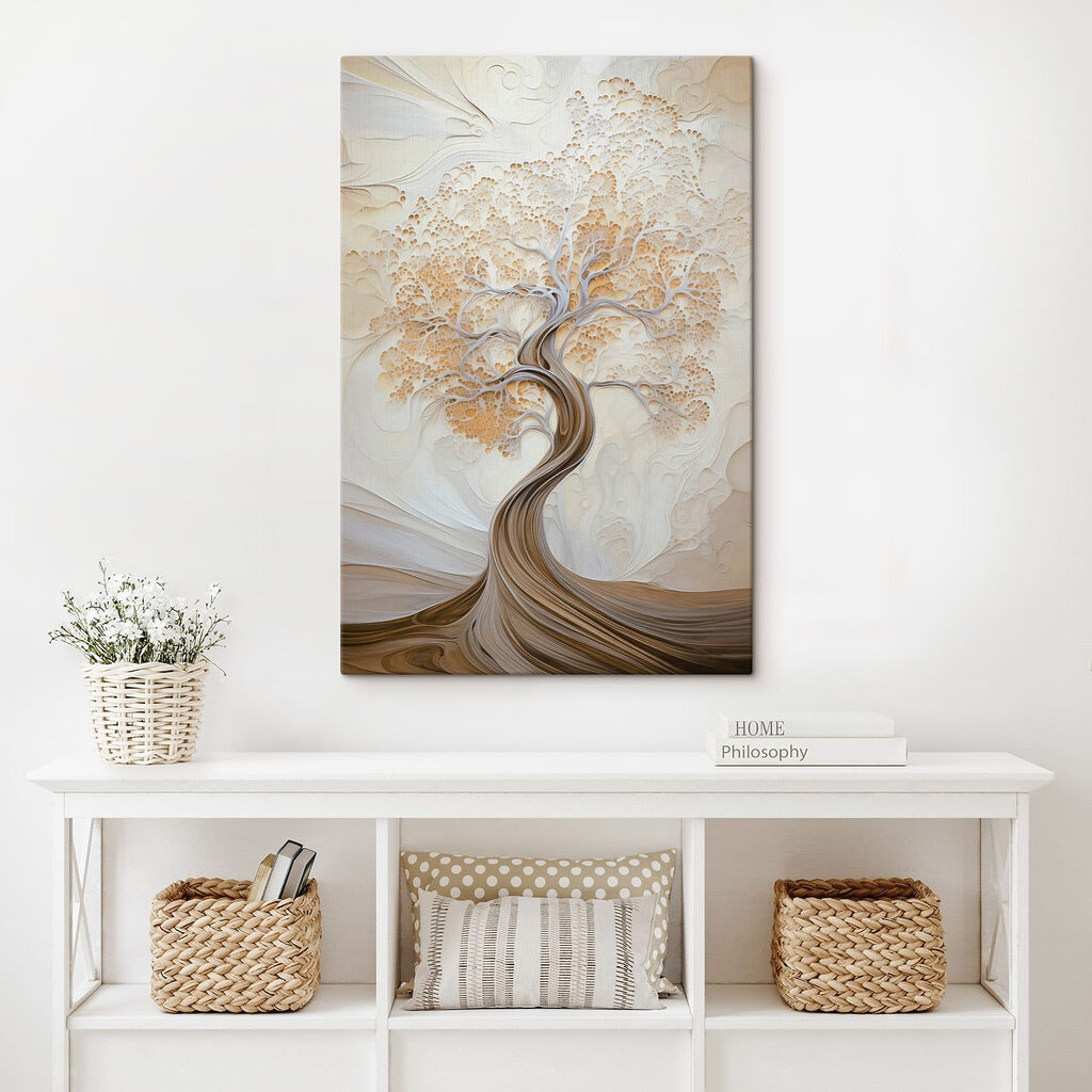 Árvore dourada em espiral — interior 1