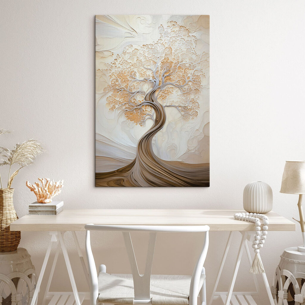 Árvore dourada em espiral — interior 3