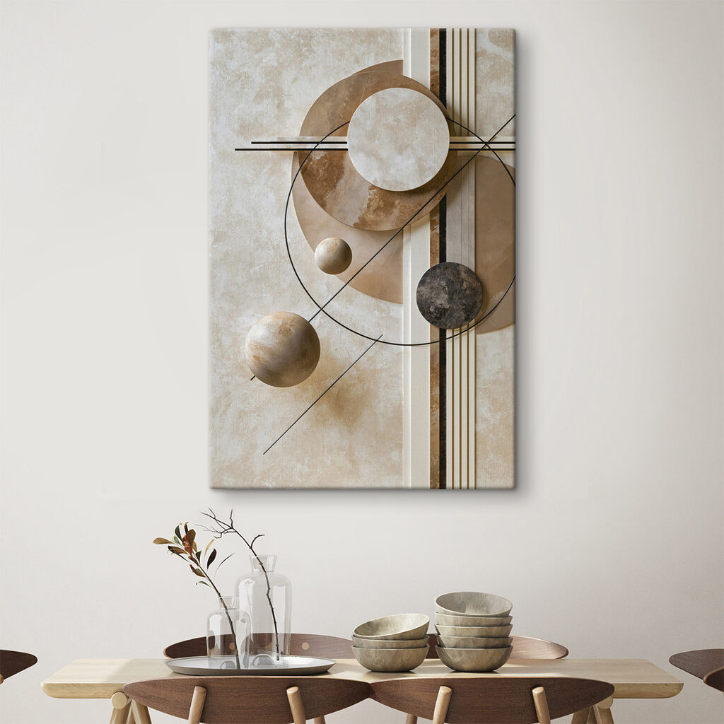 Esferas e linhas cruzadas — interior 1