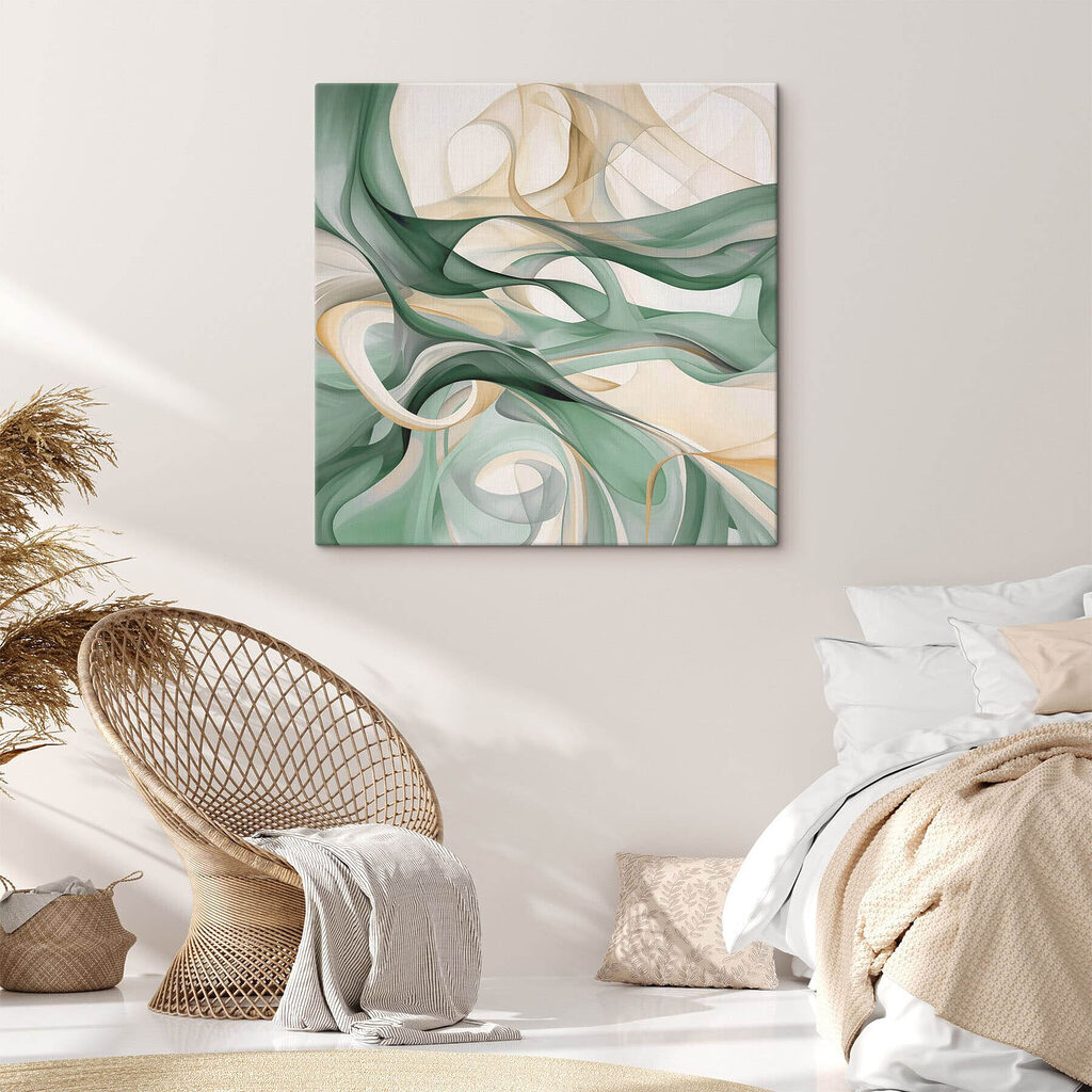 Laçadas verdes em branco — interior 1
