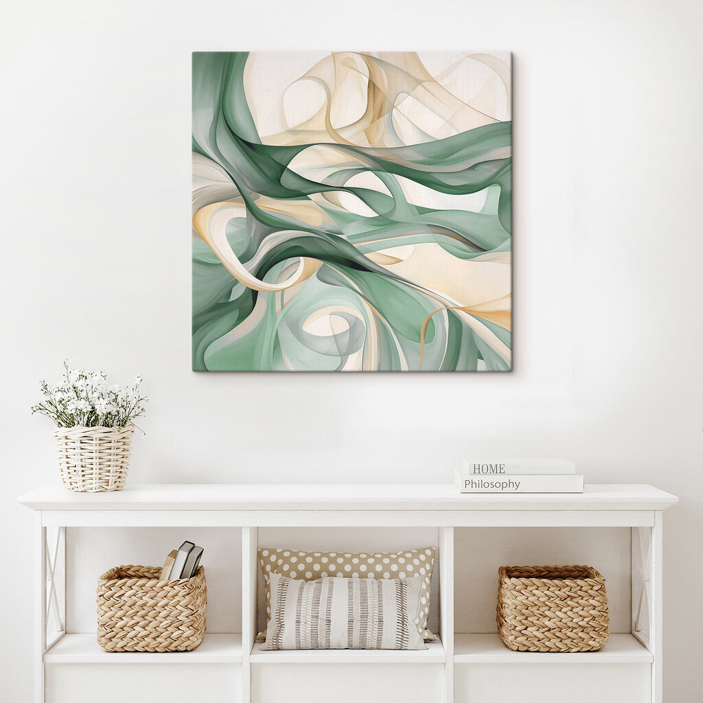 Laçadas verdes em branco — interior 2