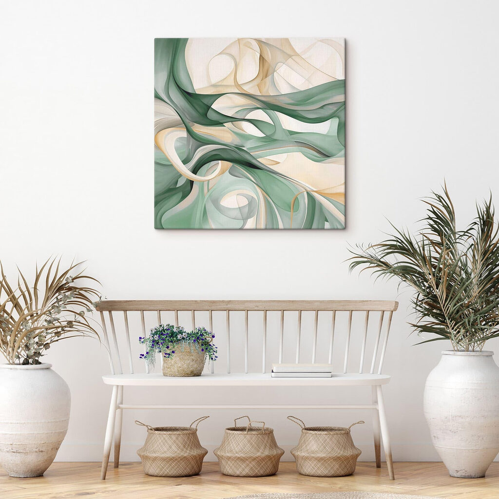 Laçadas verdes em branco — interior 3