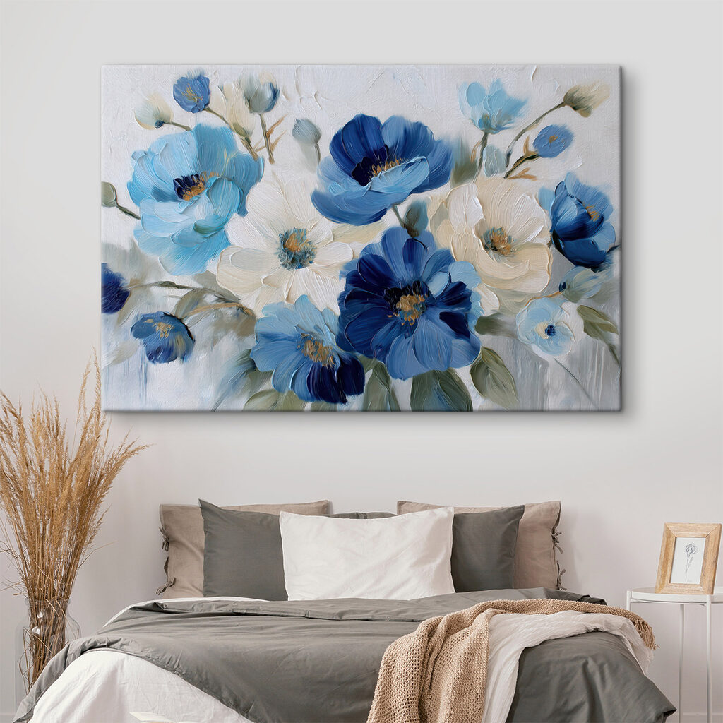 Flores entre folhas verdes — interior 2