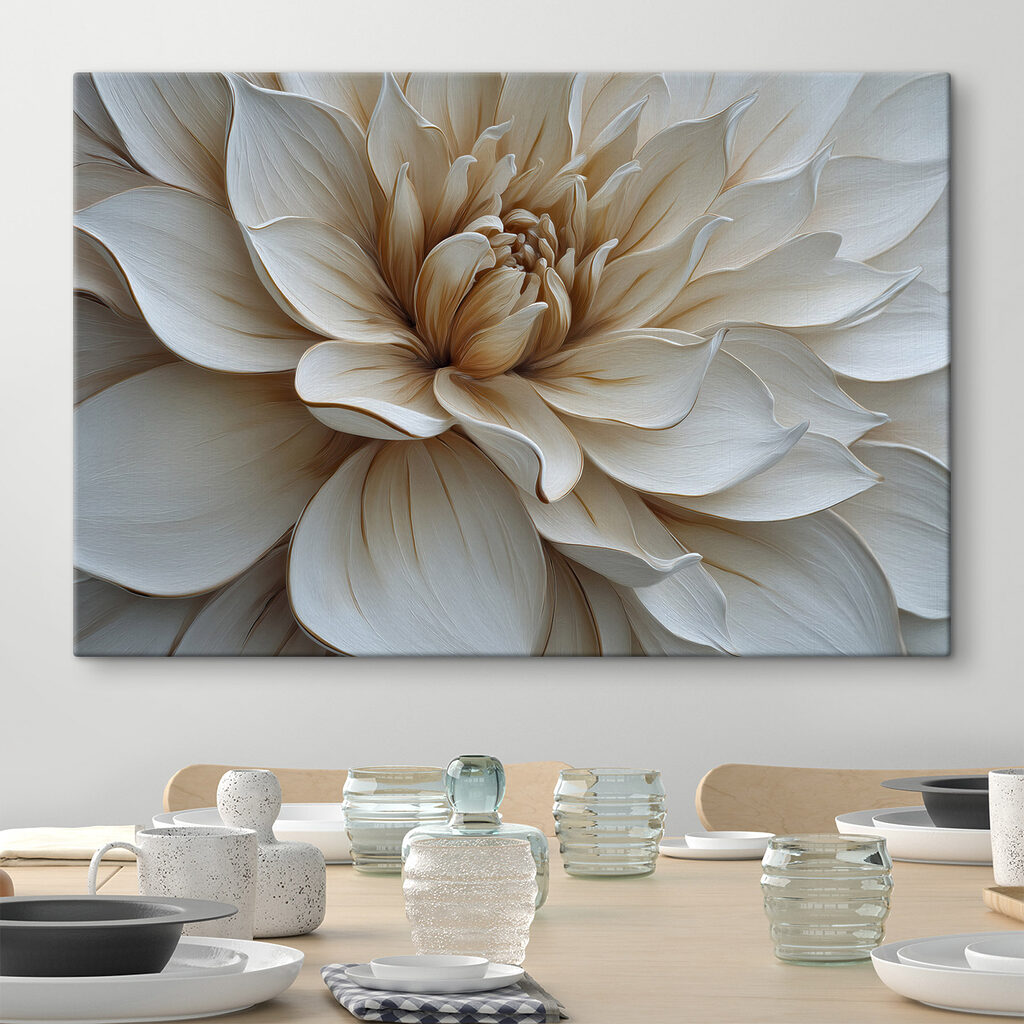 Flor de centro dourado — interior 1