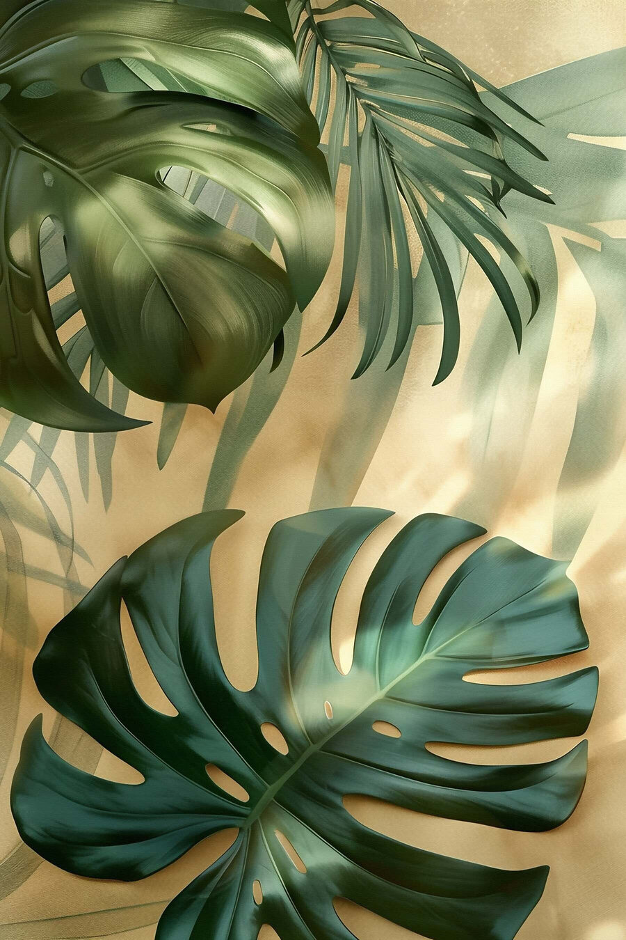 Monstera à luz filtrada — design completo