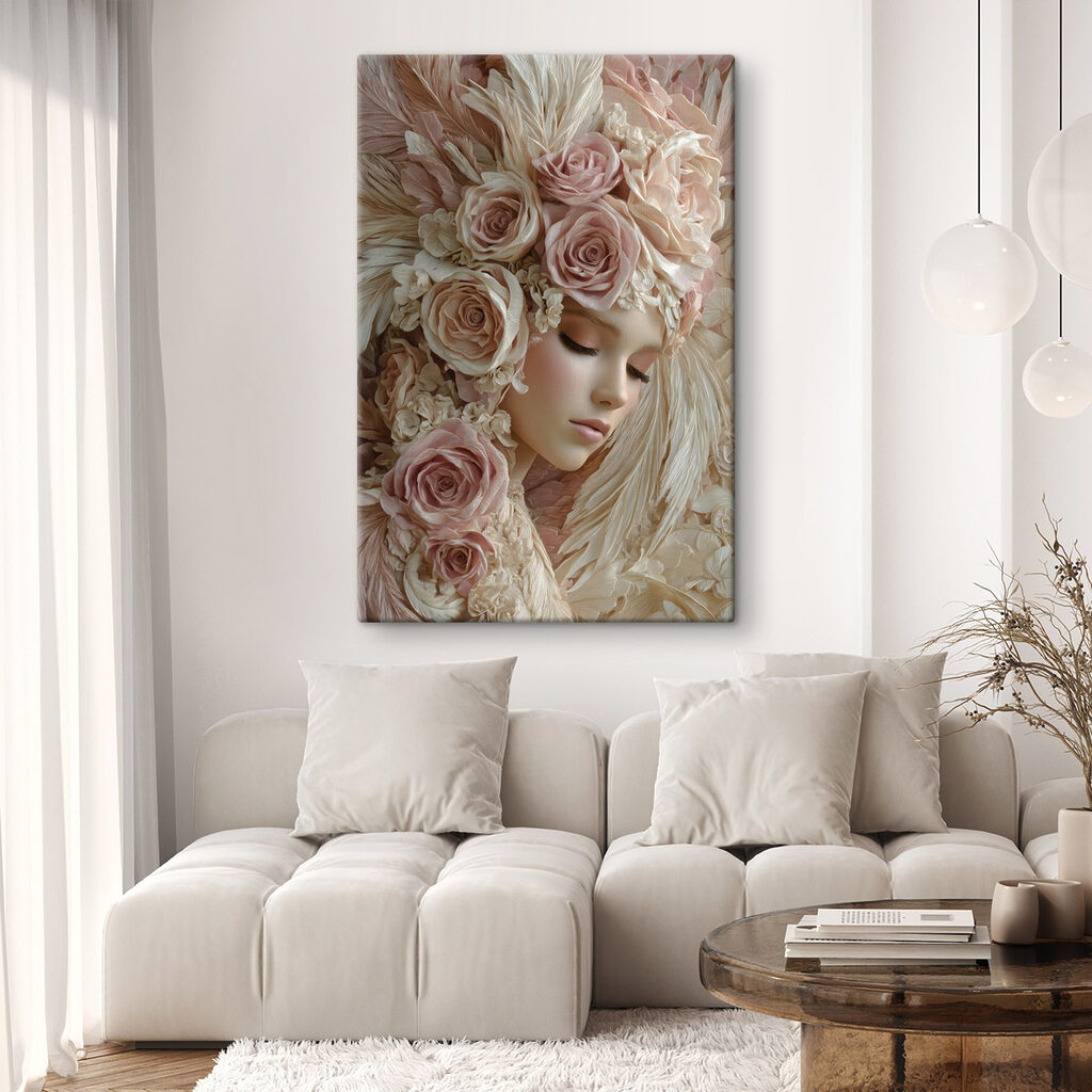 Mulher entre rosas — interior 2