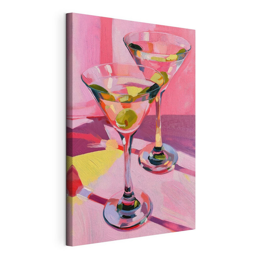 Martinis contra cor-de-rosa — vista do produto