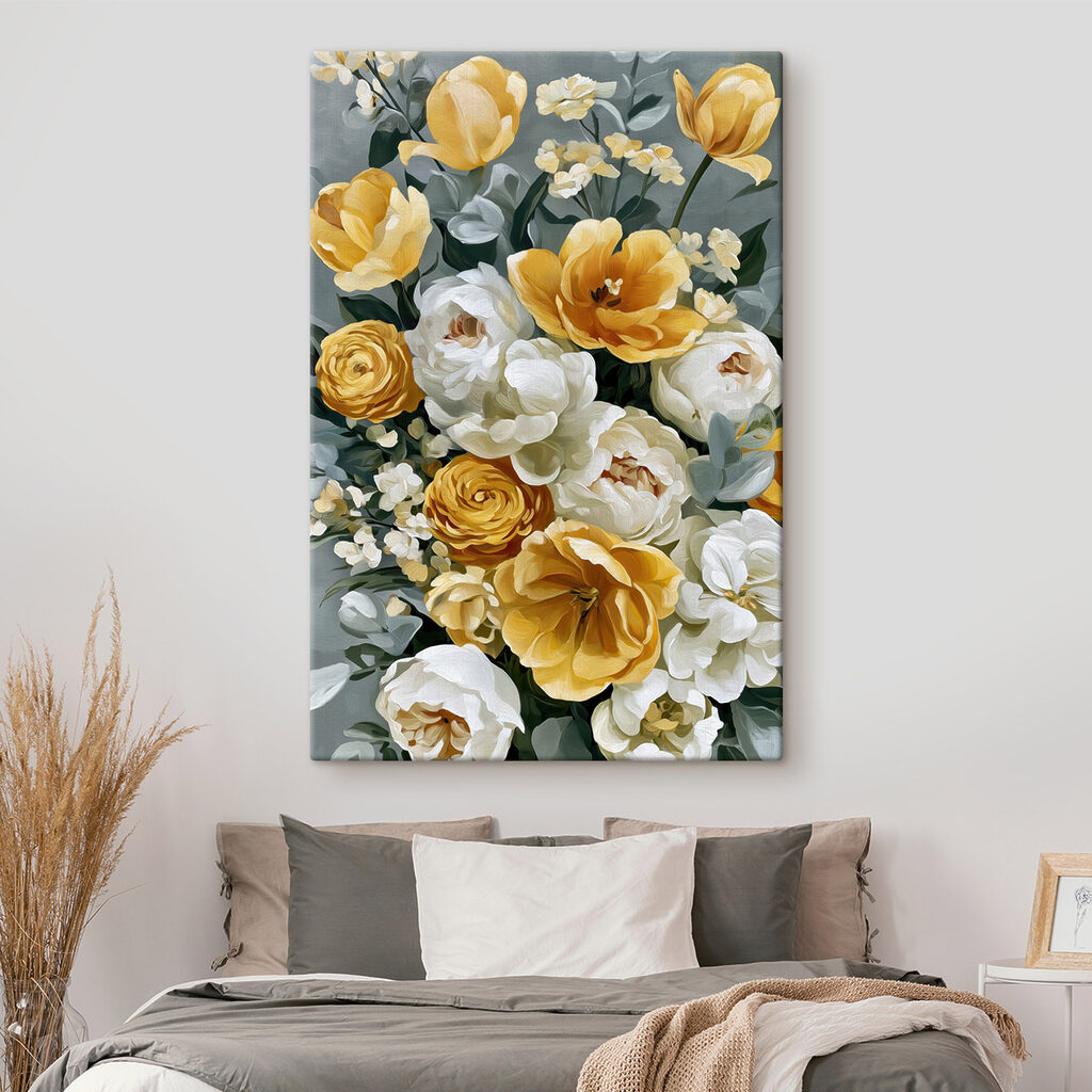 Rosas amarelas e creme — interior 2