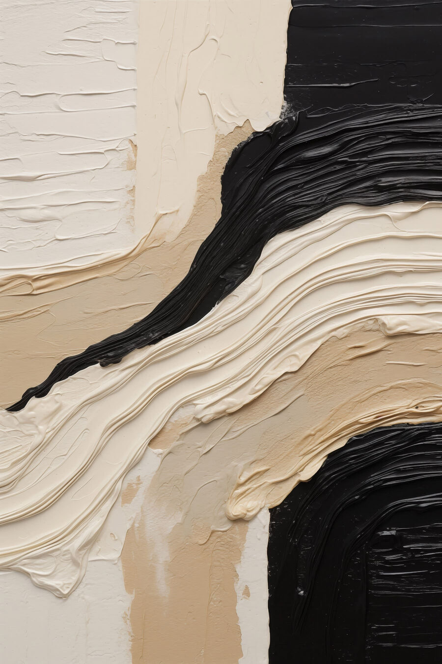 Veio preto entre dobras — design completo