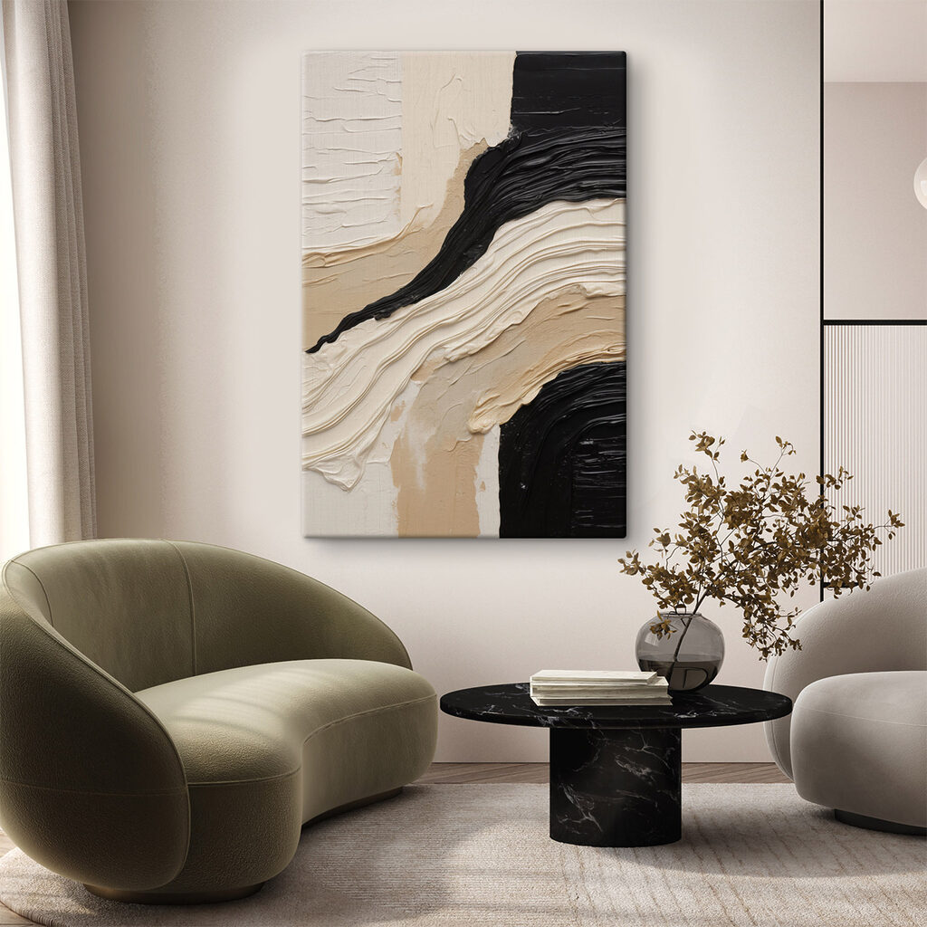 Veio preto entre dobras — interior 2