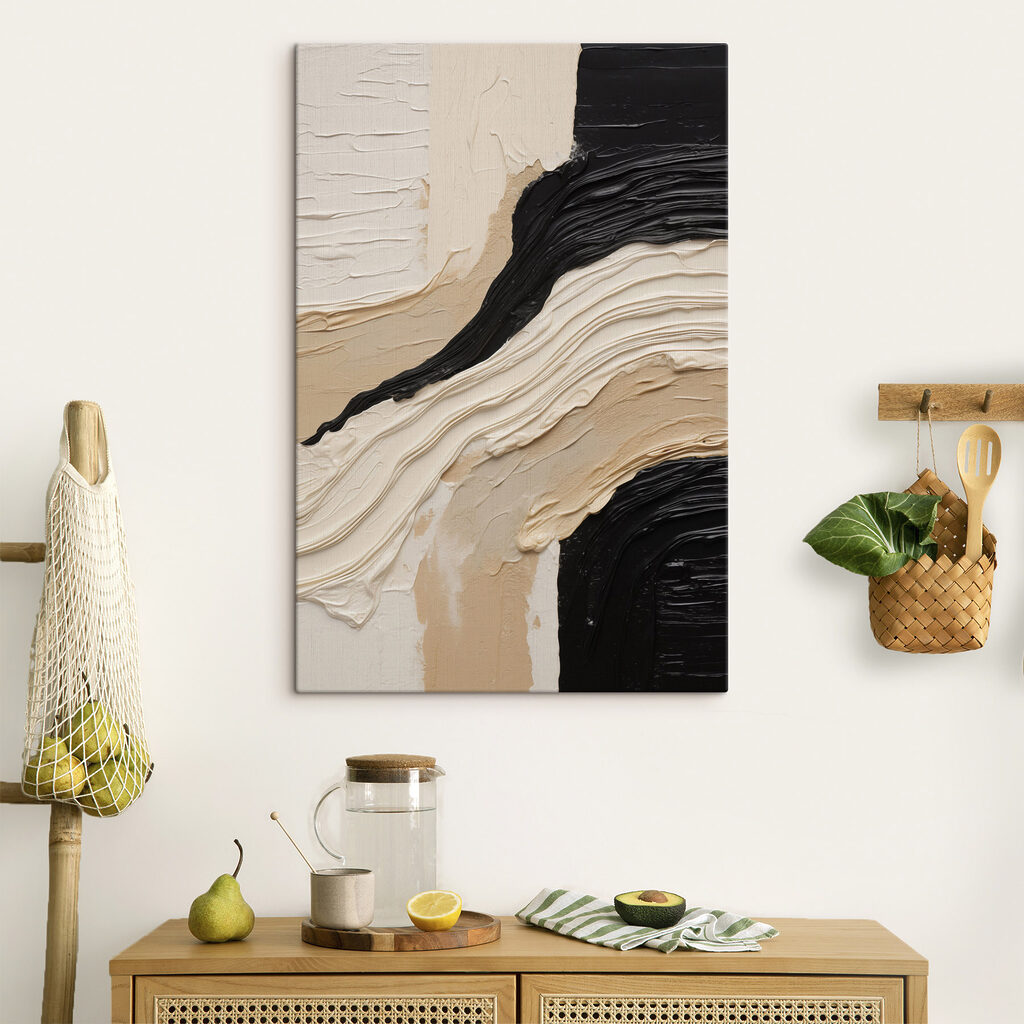 Veio preto entre dobras — interior 1