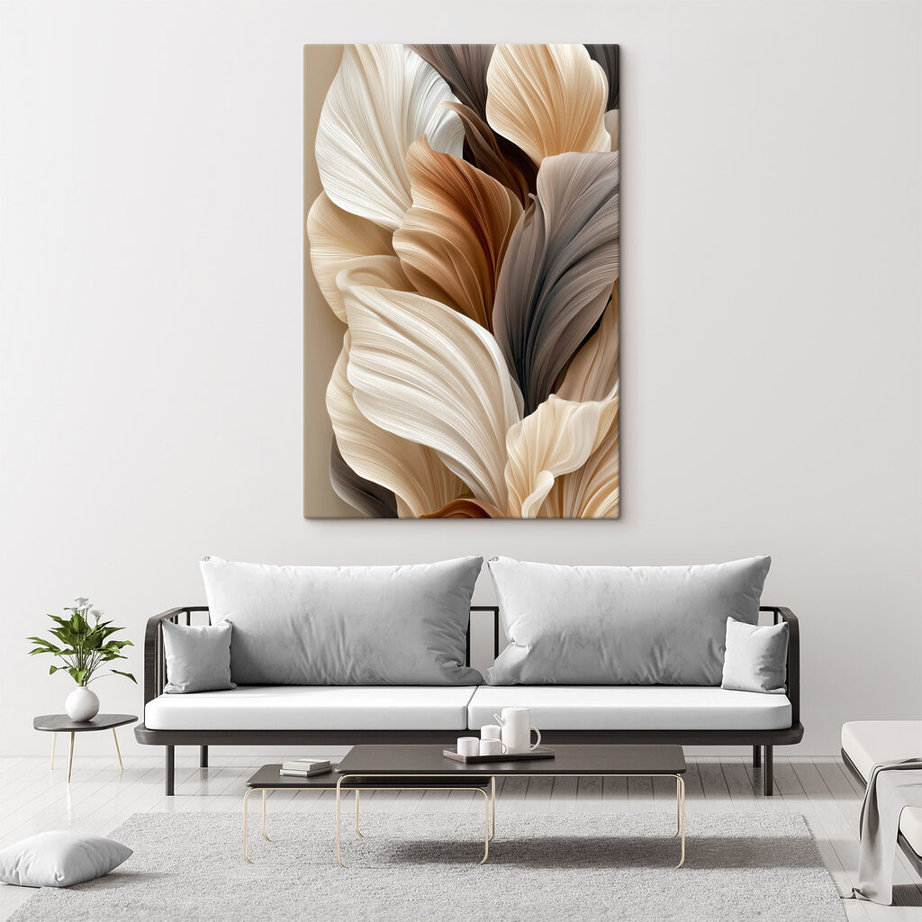 Folhas dobradas em castanho — interior 2