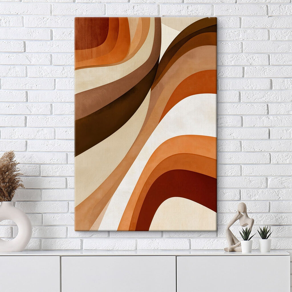 Ondas terracota e creme — interior 2