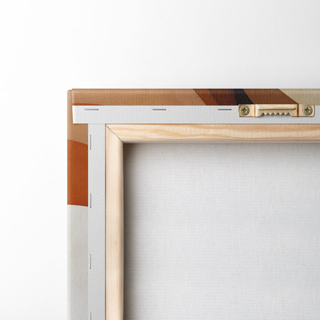 Ondas terracota e creme — verso