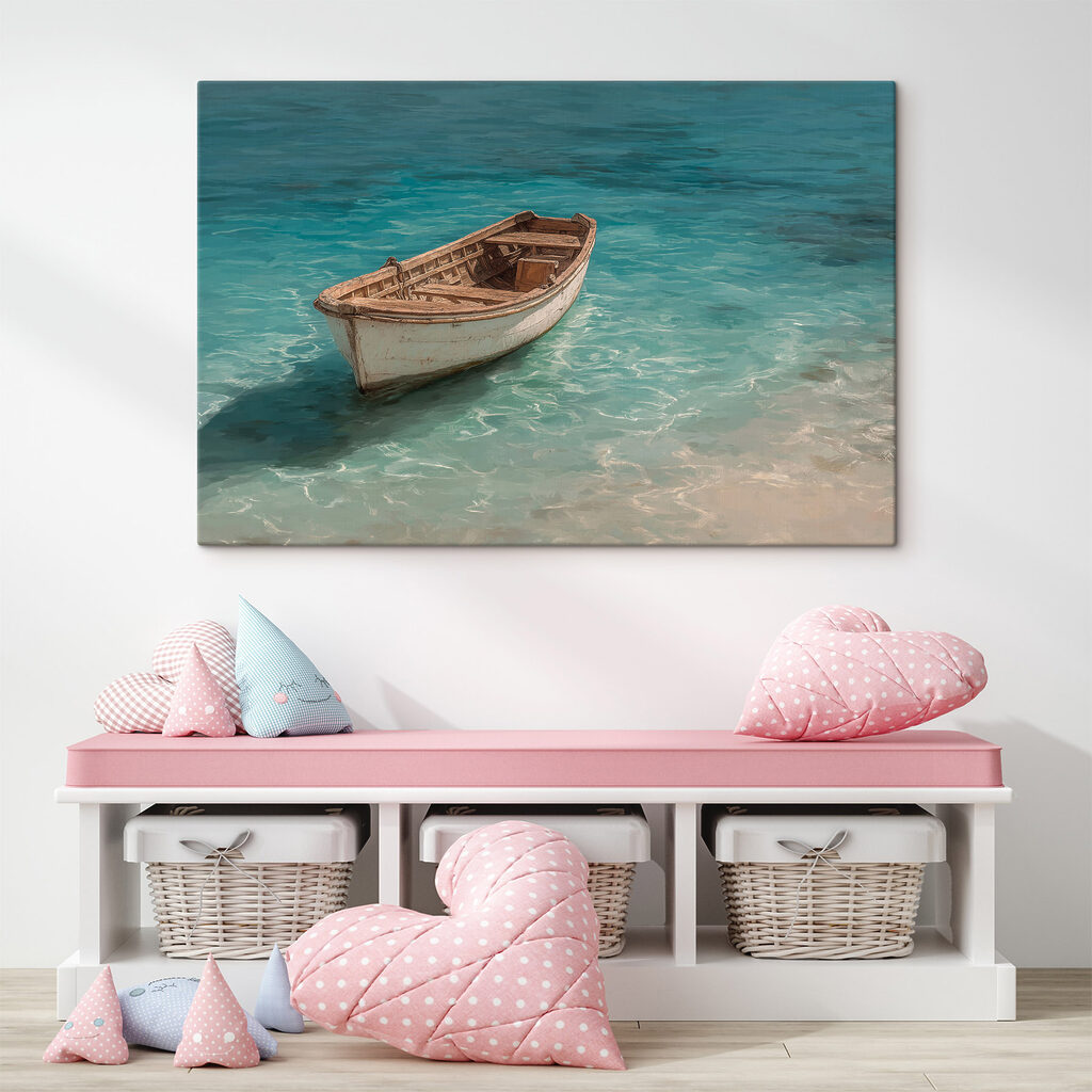 Bote no mar turquesa — interior 2