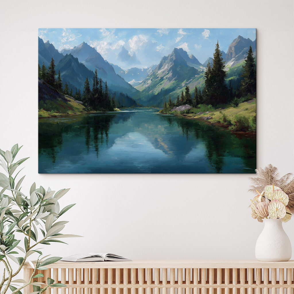 Lago entre montanhas — interior 2