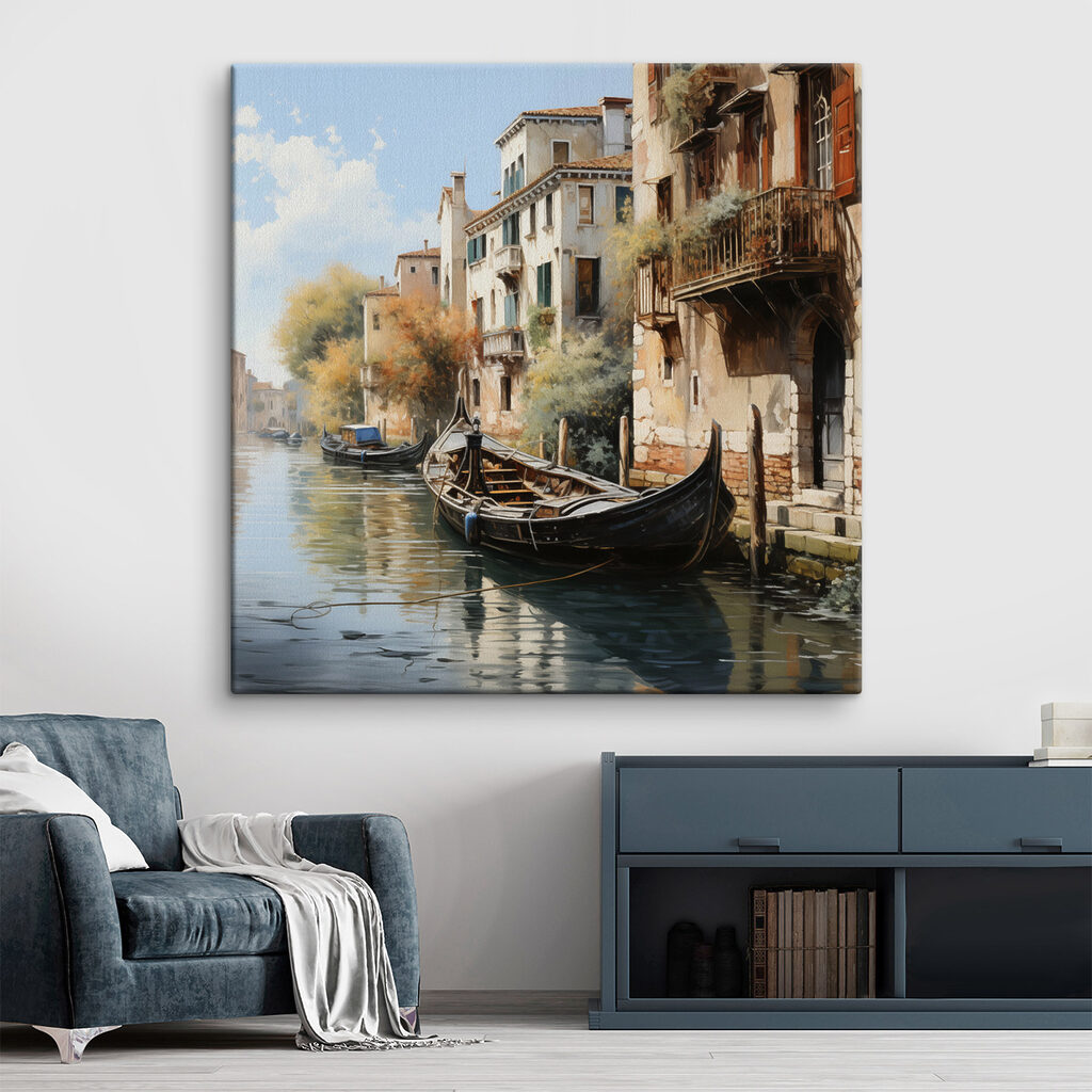 Gôndola junto ao canal — interior 1