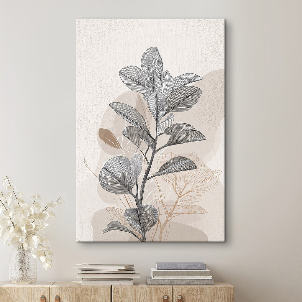 Ramo de folhas cinzentas — interior 2